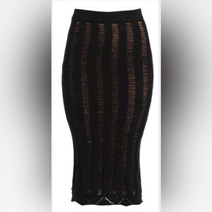 JLUXLABEL Black and Tan Skirt
